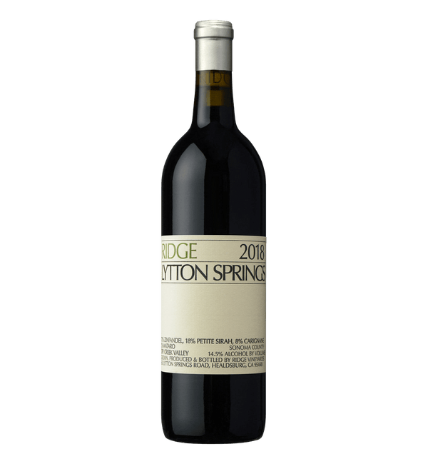 Ridge Vineyards Lytton Springs 2018 Dobbeltmagnum - Bottle Hero