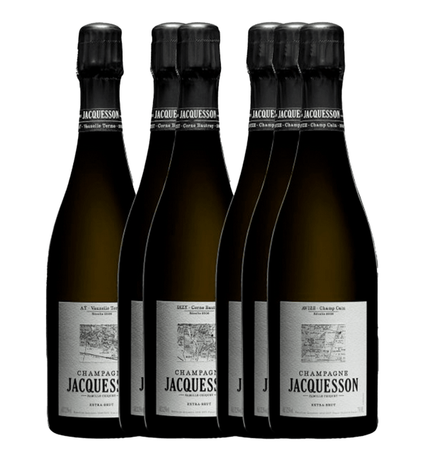 Jacquesson Lieux-Dits 2008 (3 Bts Avize Champ Cain 2008 + 2 Bts Dizy Corne Bautray 2008 + 1 Btl Ay V - Bottle Hero
