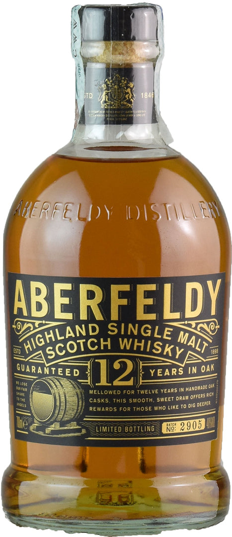 Aberfeldy Single Malt Scotch Whisky 12 Y.O. 0.7L - Bottle Hero