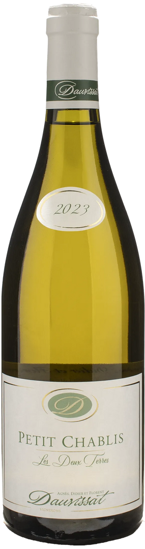 Agnes et Didier Dauvissat Petit Chablis Les Deux Terres 2023 - Bottle Hero