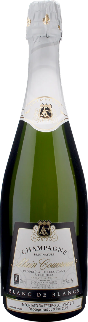 Alain Couvreur Champagne Blanc De Blancs Brut Nature - Bottle Hero