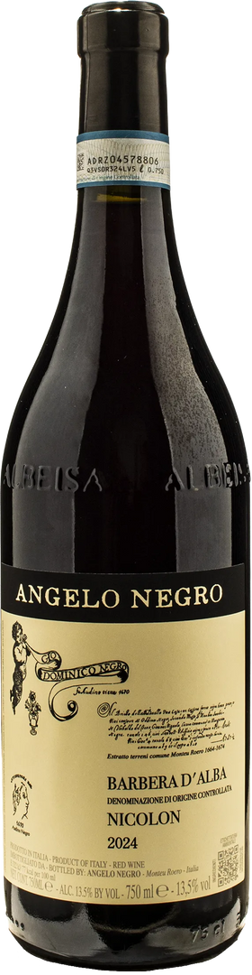 Angelo Negro Barbera d'Alba Nicolon 2024 - Bottle Hero