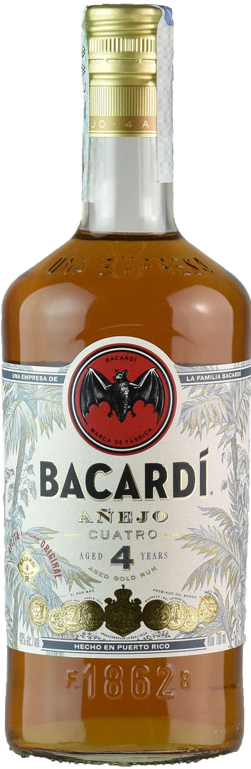 Bacardi Rum Anejo Cuatro 0.7L - Bottle Hero