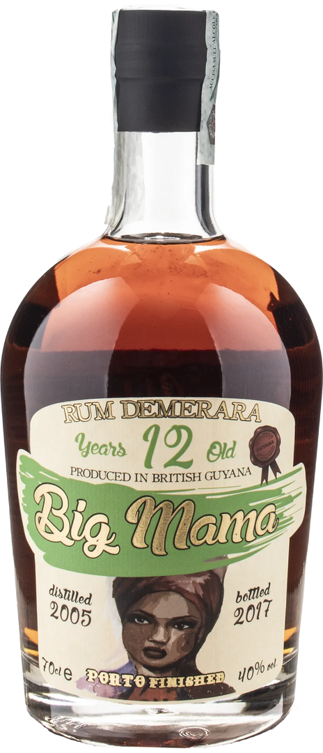 Big Mama Rum Demerara Porto Finished 12 Y.O. 0.7L - Bottle Hero