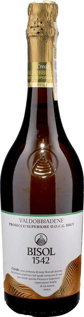 Bisol 1542 Valdobbiadene Prosecco Superiore Crede Brut 2025 - Bottle Hero