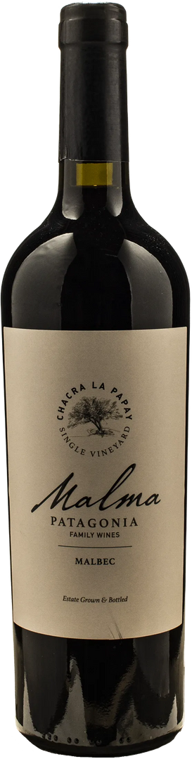 Bodega Malma Patagonia Chacra Malbec la Papay 2024 - Bottle Hero