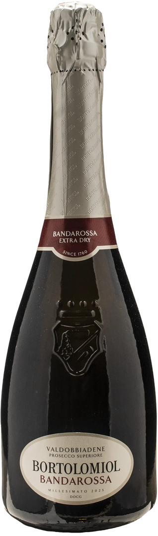 Bortolomiol Valdobbiadene Prosecco Superiore Extra Dry Bandarossa 2025 - Bottle Hero
