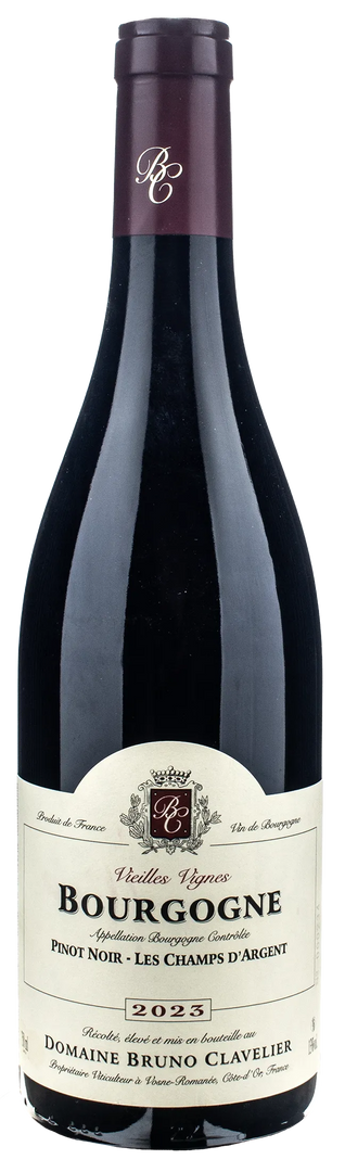 Bruno Clavelier Bourgogne Pinot Noir Les Champs d'Argent 2023 - Bottle Hero