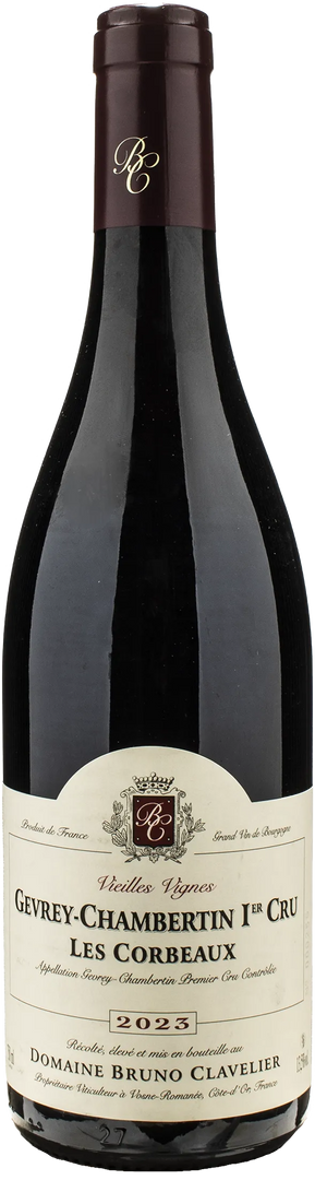 Bruno Clavelier Gevrey Chambertin 1er Cru Les Corbeaux 2023 - Bottle Hero