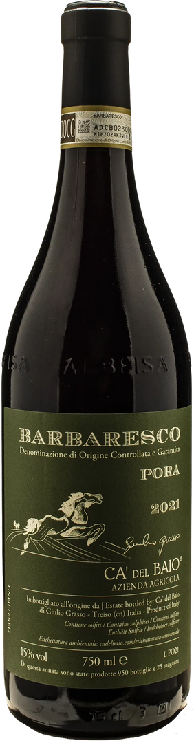 Ca del Baio Barbaresco Pora 2021 - Bottle Hero