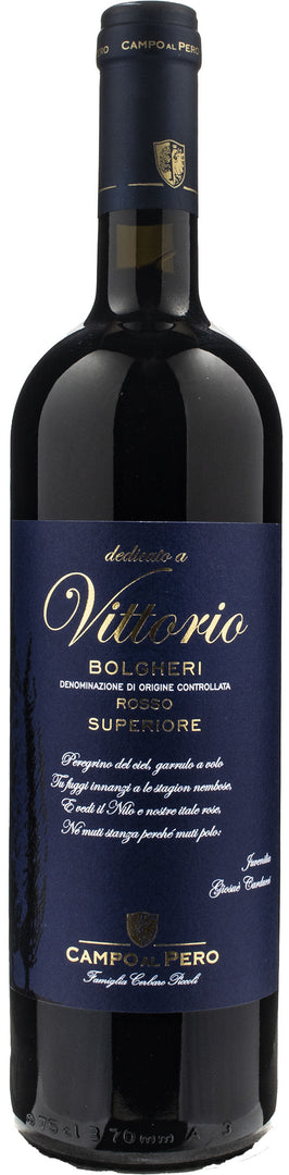 Campo al Pero Bolgheri Rosso Superiore Dedicato a Vittorio 2019 - Bottle Hero