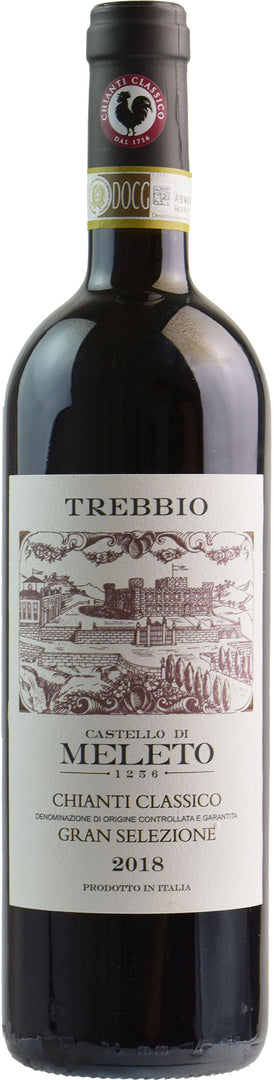 Castello di Meleto Chianti Classico Gran Selezione Vigna Trebbio 2018 - Bottle Hero