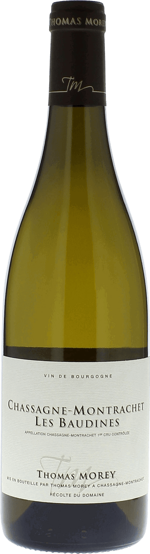 Chassagne Montrachet 1er Cru Les Baudines Domaine Morey Thomas, 2023 - Bottle Hero