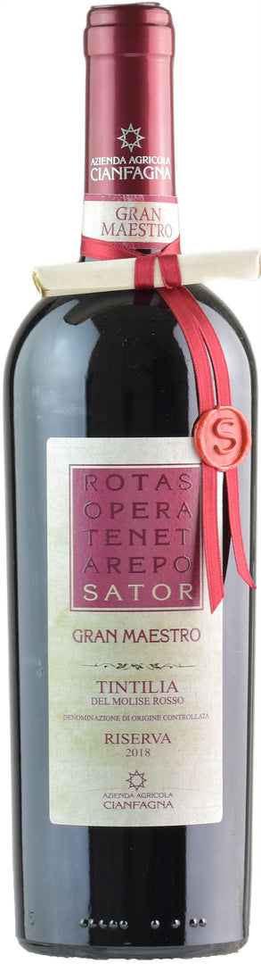 Cianfagna Sator Gran Maestro Tintilia Riserva 2018 - Bottle Hero