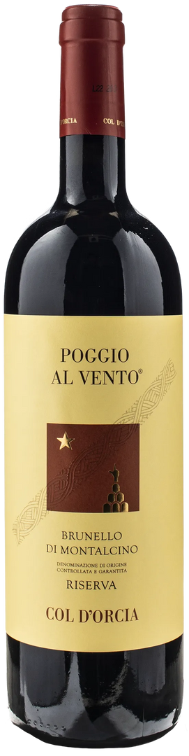 Col D'Orcia Brunello di Montalcino Poggio al Vento Riserva 2016 - Bottle Hero