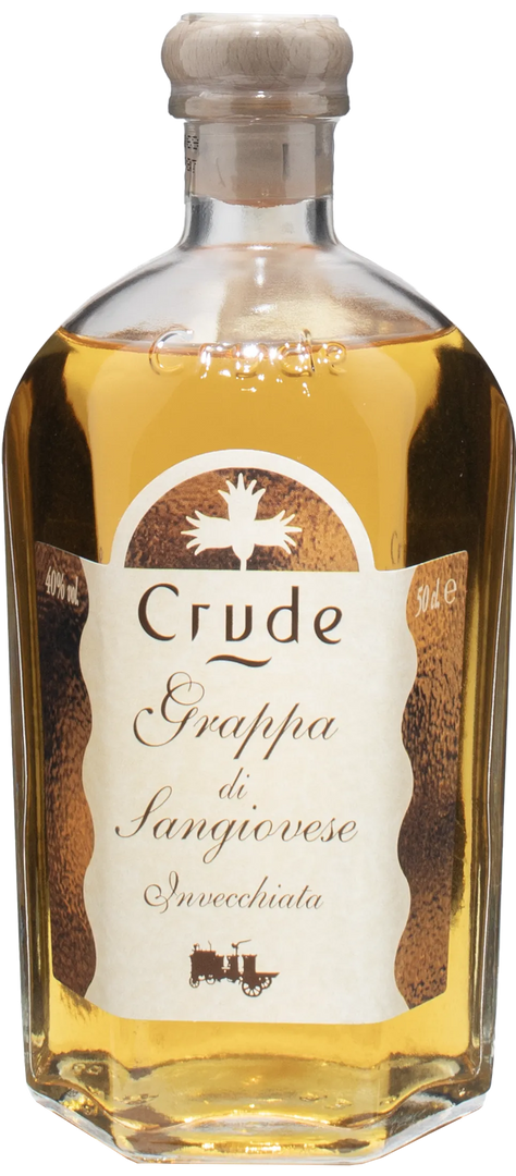 Crude Grappa di Sangiovese Invecchiata 0.5L - Bottle Hero