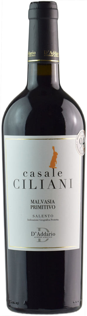 D'Addario Malvasia Primitivo Casale Ciliani 2019 - Bottle Hero