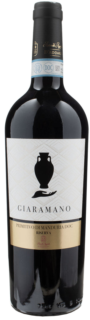 D'Addario Primitivo di Manduria Giaramano Riserva 2018 - Bottle Hero