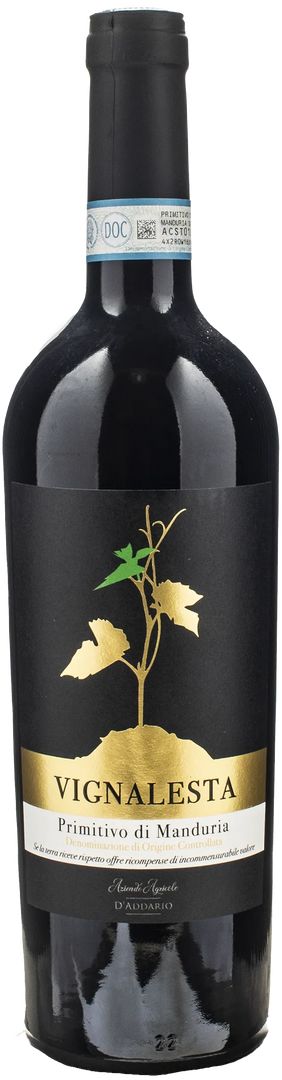 D'Addario Primitivo di Manduria Vignalesta 2022 - Bottle Hero
