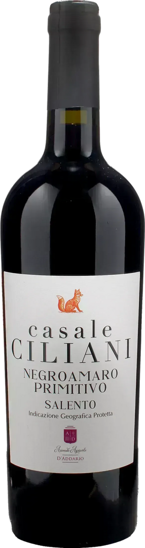 D'Addario Negramaro Primitivo Casale Ciliani 2025 - Bottle Hero