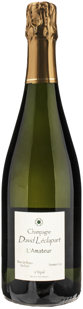 David Leclapart Champagne 1er Cru Blanc de Blancs Pas Dose L'Amateur - Bottle Hero