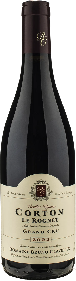 Domaine Bruno Clavelier Corton Grand Cru Le Rognet Vieilles Vignes 2022 - Bottle Hero