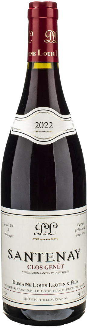 Louis Lequin Et Fils Santenay Rouge Clos Genet 2022 - Bottle Hero