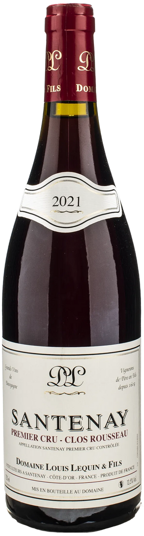 Louis Lequin & Fils Santenay Rouge 1er Cru Clos Rousseau 2021 - Bottle Hero