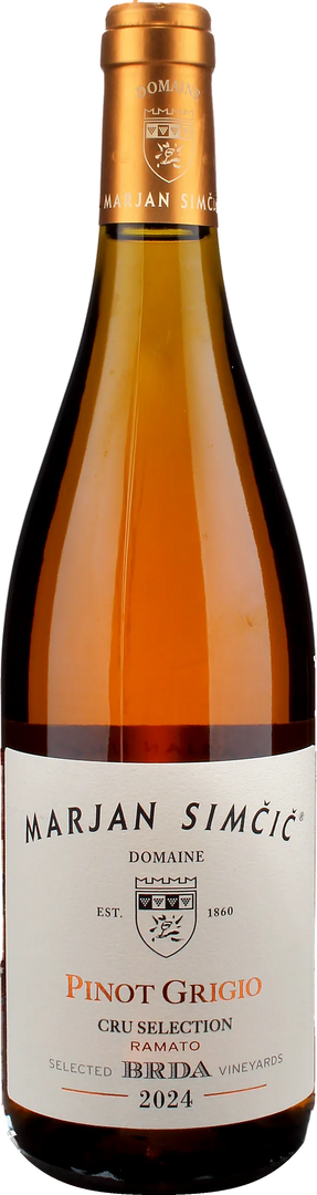 Domaine Marjan Simcic BRDA Cru Selection Pinot Grigio Ramato 2024 - Bottle Hero