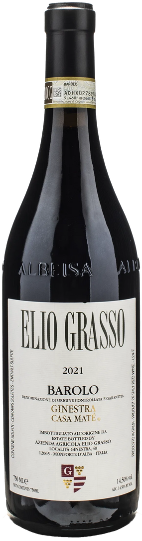 Elio Grasso Barolo Ginestra Casa Mate 2021 - Bottle Hero