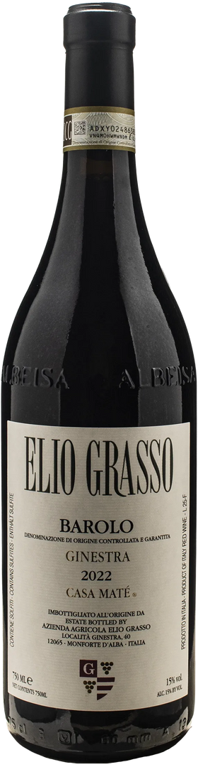 Elio Grasso Barolo Ginestra Casa Mate 2022 - Bottle Hero