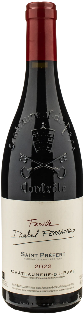 Famille Isabel Ferrando Chateauneuf du Pape St.Prefert 2022 - Bottle Hero