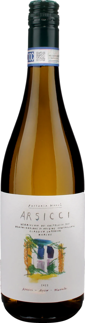 Fattoria Nanni Verdicchio Castelli di Jesi Classico Superiore Arsicci 2025 - Bottle Hero