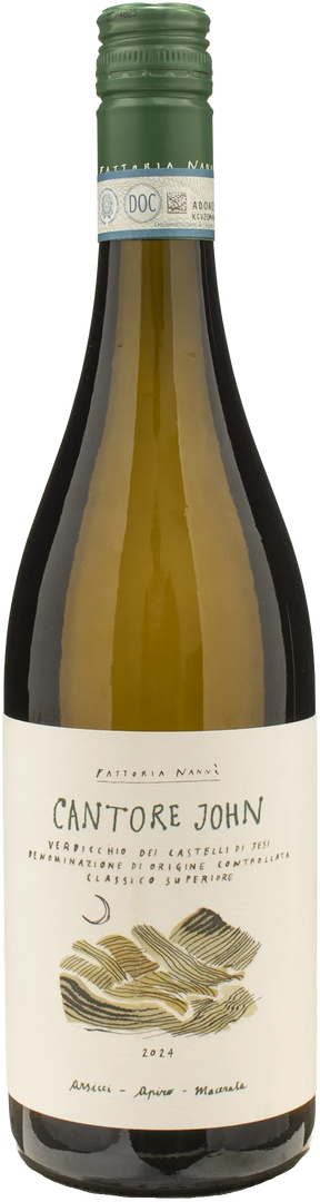 Fattoria Nanni Verdicchio dei Castelli di Jesi Classico Superiore Cantore John 2024 - Bottle Hero