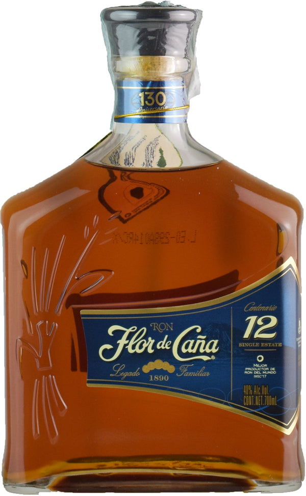 Flor de Cana Rum Centenario 12 Years Old 0.7L - Bottle Hero