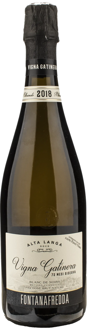 Fontanafredda Alta Langa Riserva 72 Mesi Blanc de Noirs Pas Dose Vigna Gatinera 2018 - Bottle Hero