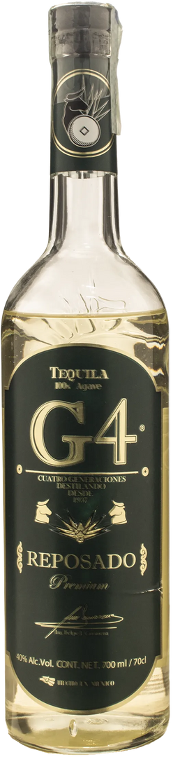 G4 Tequila Reposado Premium 0.70L - Bottle Hero