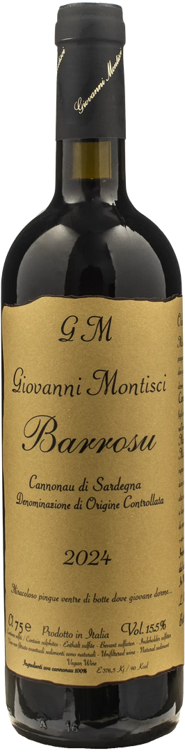 Giovanni Montisci Cannonau Barrosu 2024 - Bottle Hero