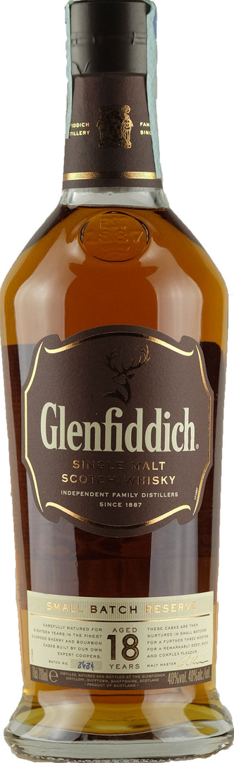 Glenfiddich Whisky 18 Y.O. 0.7L - Bottle Hero