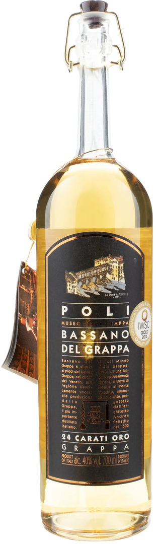 Poli Grappa Bassano 24 Carati Oro 0.7L - Bottle Hero