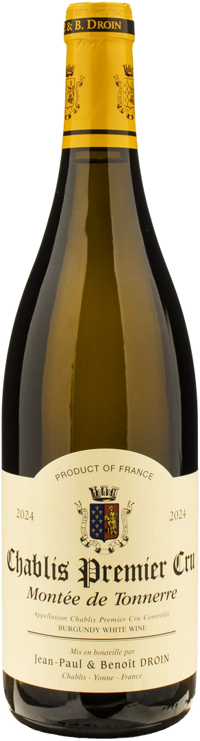 Jean Paul & Benoit Droin Chablis 1er Cru Montee de Tonnerre 2024 - Bottle Hero