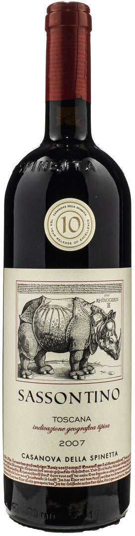 Casanova della Spinetta Toscana Sangiovese Rosso Sassontino 2007 - Bottle Hero