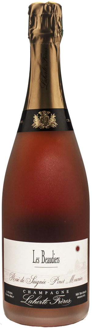 Laherte Freres Champagne Rosè de Saignee Extra Brut Les Beaudiers - Bottle Hero