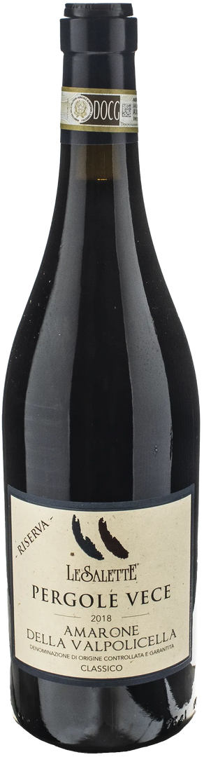 Le Salette Amarone della Valpolicella Classico Pergole Vece Riserva 2018 - Bottle Hero
