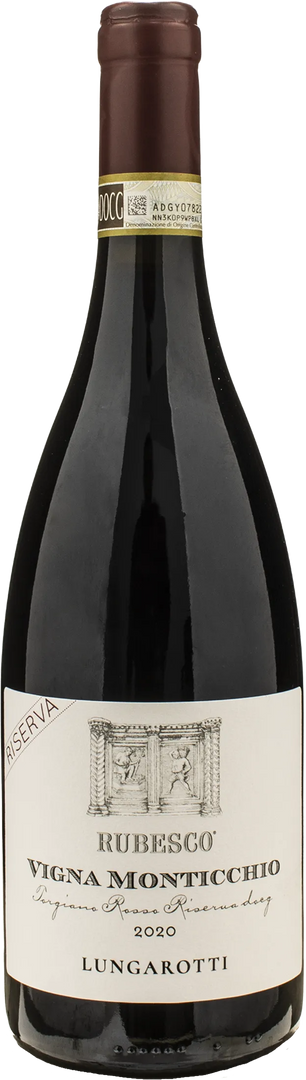 Lungarotti Torgiano Rosso Riserva Rubesco Vigna Monticchio 2020 - Bottle Hero