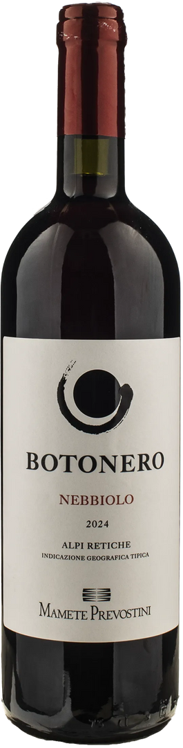 Mamete Prevostini Alpi Retiche Botonero Nebbiolo 2024 - Bottle Hero