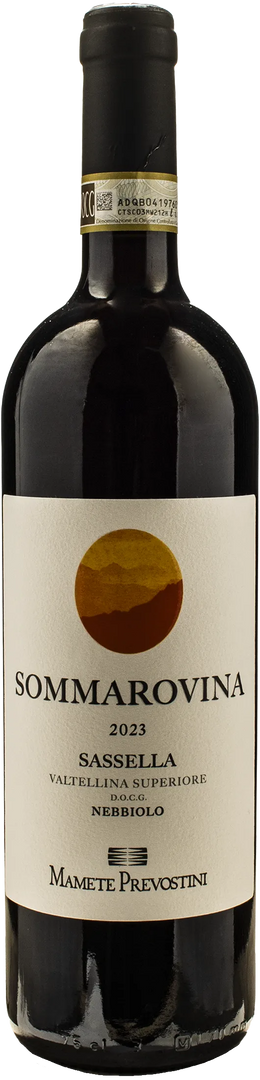 Mamete Prevostini Valtellina Superiore Sassella Nebbiolo Sommarovina 2023 - Bottle Hero