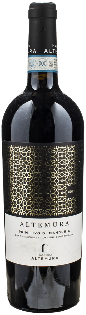 Masseria Altemura Primitivo Di Manduria Altemura 2022 - Bottle Hero