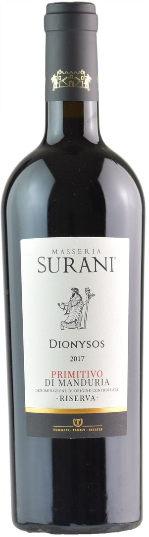 Masseria Surani Primitivo Manduria Dionysos Riserva 2017 - Bottle Hero