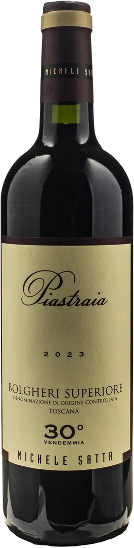 Michele Satta Bolgheri Superiore Piastraia 2023 - Bottle Hero